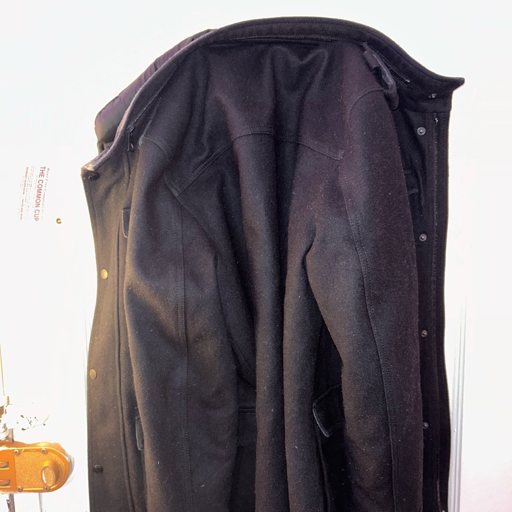 Guess Men's Black Pea Coat